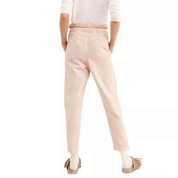 FREE PEOPLE Margate Pleated Trousers Rose NWT - Picture 9 of 10